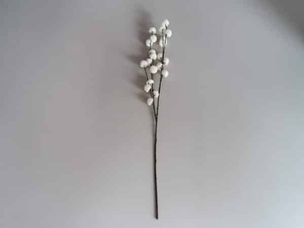 Kunsttak Pom Pom Wit - Afbeelding 2