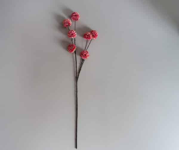 Kunsttak Pom Pom Roze - Afbeelding 2