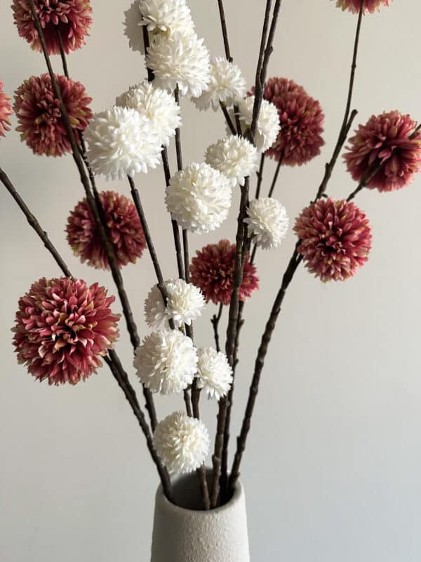 Kunsttak Pom Pom Wit - Afbeelding 3